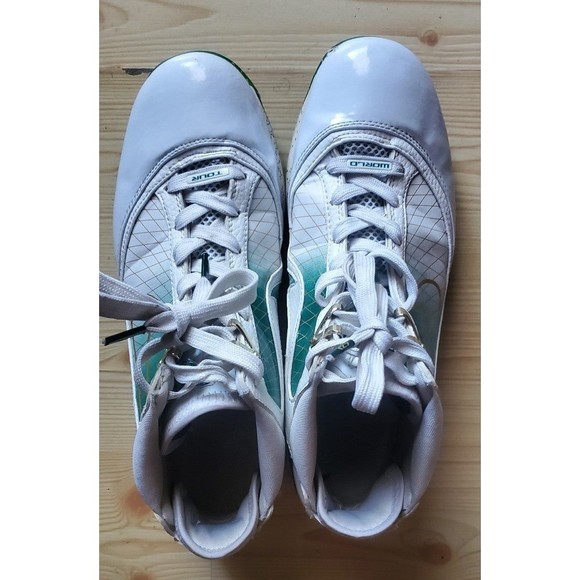 Nike LeBron 7 MTAG Shanghai White green 2009 Size  9.5 RARE 1 of 123 main image 10